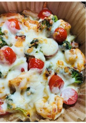 えび&ブロッコリーのみそトマトチーズ焼き-レシピのメイン写真