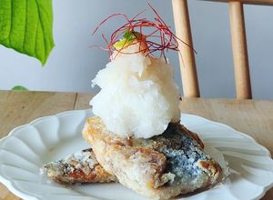 冷凍さば竜田揚げ♪おろしポン酢今日の夕食-レシピのメイン写真