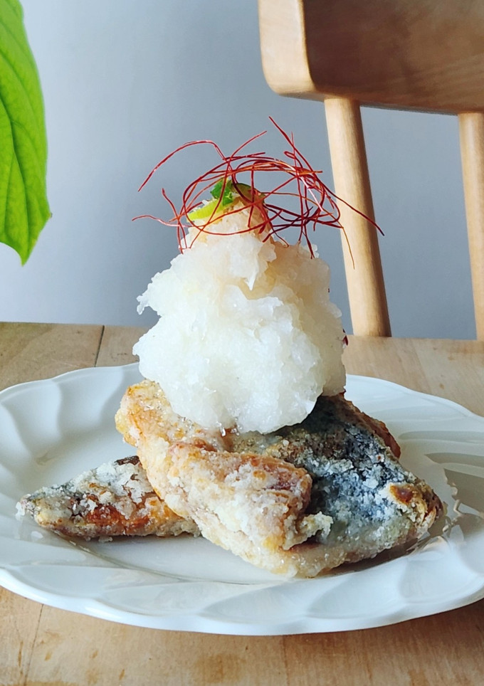 冷凍さば竜田揚げ♪おろしポン酢今日の夕食-レシピのメイン写真