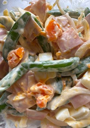 スナップエンドウと卵の初夏サラダ🥗-レシピのメイン写真
