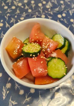 トマトときゅうりの中華サラダ-レシピのメイン写真
