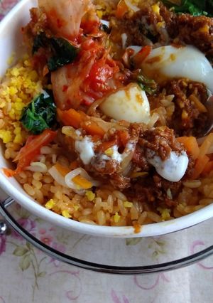 ほうれん草のナムル丼-レシピのメイン写真