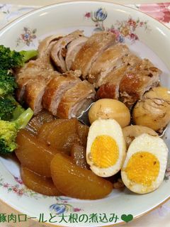 豚肉ロールと大根の煮込み♪-レシピのメイン写真