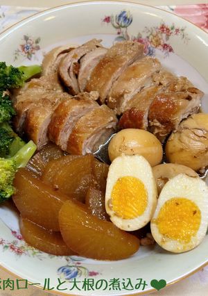 豚肉ロールと大根の煮込み♪-レシピのメイン写真