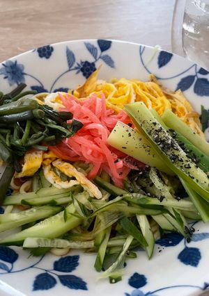 山菜冷やし中華(しとけ、うるい)-レシピのメイン写真