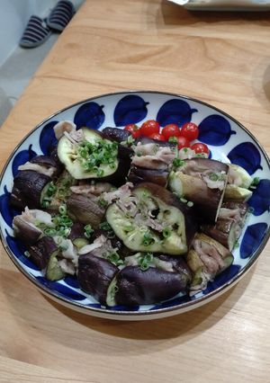 茄子の豚バラ詰め-レシピのメイン写真