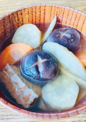 ヤーコンと椎茸のけんちん汁-レシピのメイン写真