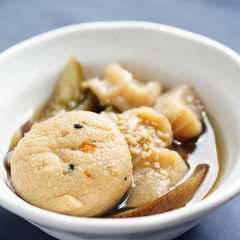 รูปของ 麩となす煮浸し【入院食⑤-2夕/温副菜】