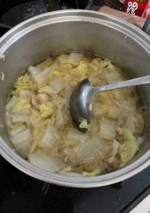白菜とシーチキンの春雨スープ-レシピのメイン写真