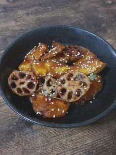 かぼちゃとれんこんの甘辛-レシピのメイン写真