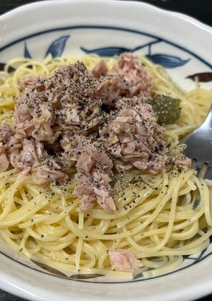 ズボラ流！ツナと柚子胡椒のパスタ-レシピのメイン写真