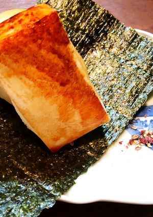 ピリっと華やか　磯辺餅に完熟赤山椒　-レシピのメイン写真