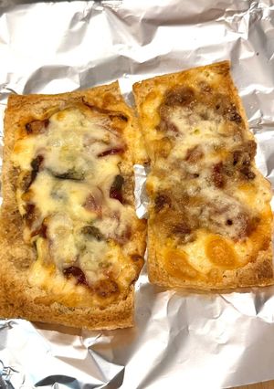 簡単時短サクッと油揚げピッツァ-レシピのメイン写真