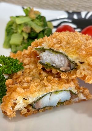 タラの海苔巻きふんわり♡あられ揚げ♪-レシピのメイン写真