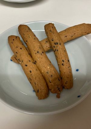 簡単！搾り出しごまクッキー🍪-レシピのメイン写真
