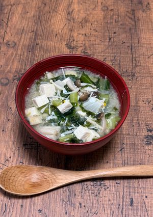 豆腐ときのこのふんわり卵スープ-レシピのメイン写真