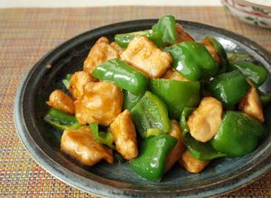鶏むね肉と旬の甘いピーマンの生姜醤油炒め-レシピのメイン写真