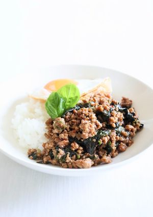タイ調味料で【本格豚ひきガパオライス】-レシピのメイン写真