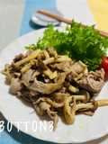 時短♪豚肉としめじのポン酢炒め