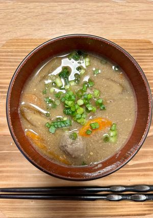 ほっこり美味しいいわし缶詰のつみれ汁-レシピのメイン写真