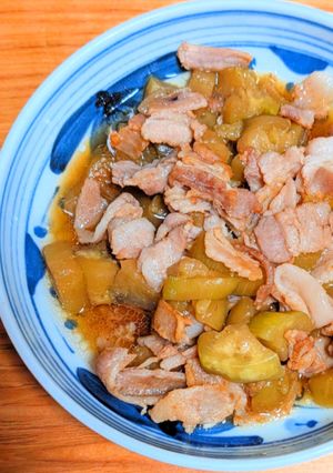 茄子と豚肉の甘辛煮-レシピのメイン写真