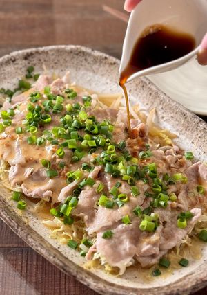 【楽めし】豚ともやしの胡麻ドレぽん酢-レシピのメイン写真
