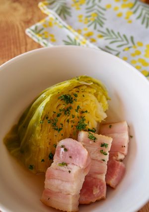 炊飯器でキャベツとベーコンのコンソメ煮-レシピのメイン写真