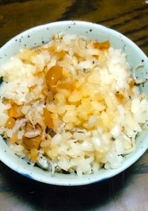 ちりめん雑魚となめ茸の炊き込みご飯-レシピのメイン写真