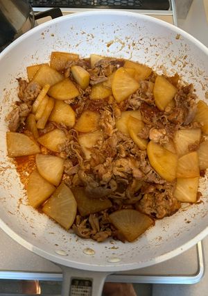 豚こまと大根のオイスター炒め煮-レシピのメイン写真