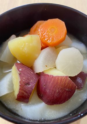 根野菜の味噌汁-レシピのメイン写真