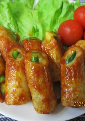 にんにくの芽とちくわのトマトソース和え😋-レシピのメイン写真