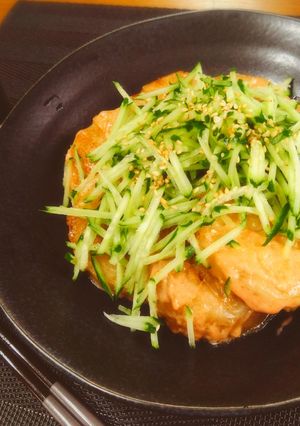 ＊茄子とたらこパスタソースの胡瓜添え＊-レシピのメイン写真