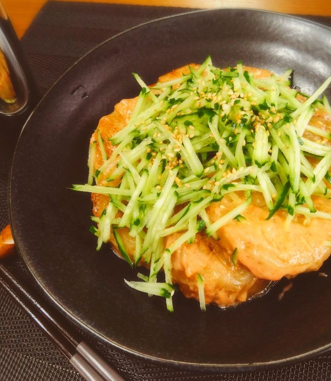 ＊茄子とたらこパスタソースの胡瓜添え＊-レシピのメイン写真
