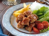 簡単節約☆油揚げ入りサイコロステーキ。