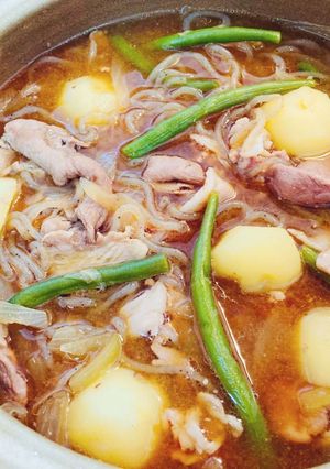 少年の肉じゃが　味噌汁アレンジ-レシピのメイン写真