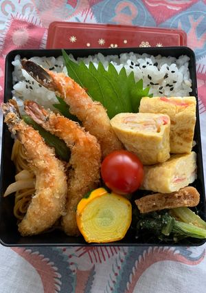 9/16ﾖｯﾁｬﾝ☆エビフライ弁当-レシピのメイン写真