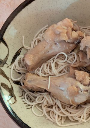 簡単★昼食!鶏手羽元のポン酢そうめん-レシピのメイン写真