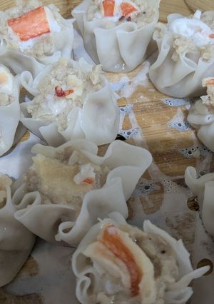 米粉餃子の皮で切り干し大根入りヘルシー蟹焼売-レシピのメイン写真
