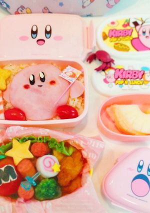 星のカービィ弁当-レシピのメイン写真