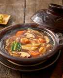 土鍋で作る米粉のかぶら麺治部煮風