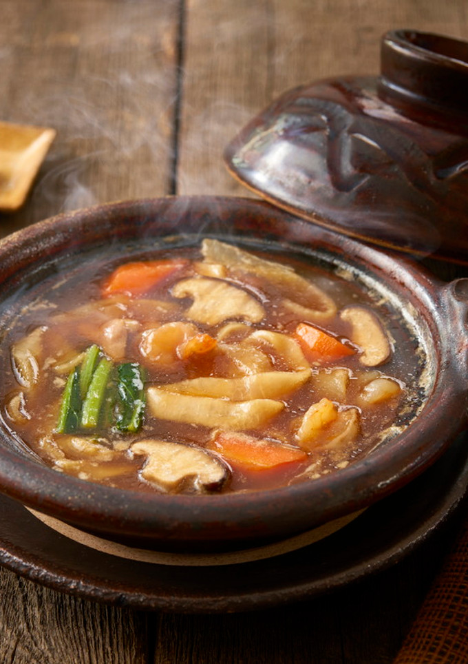 土鍋で作る米粉のかぶら麺治部煮風-レシピのメイン写真