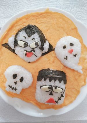 ハロウィンおにぎり-レシピのメイン写真