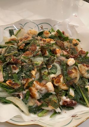 至高の海鮮チジミ(料理研究家リュウジ風)-レシピのメイン写真
