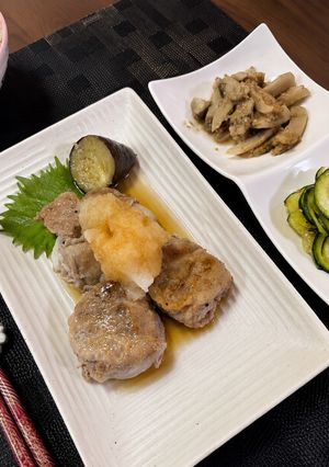 ナスの豚肉巻き-レシピのメイン写真