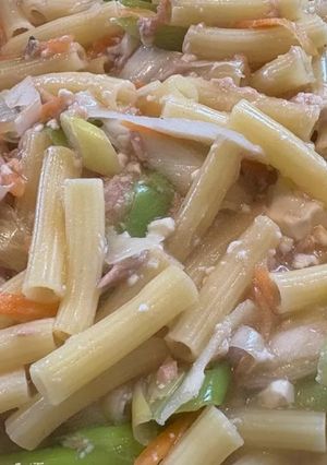 マカロニ&豆腐かさ増し和風出汁炒め-レシピのメイン写真