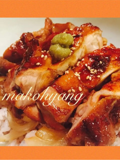 ☆鶏肉の照り焼き丼☆雑穀米-レシピのメイン写真