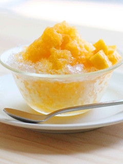 フルーツビネガーかき氷(マンゴー味)-レシピのメイン写真