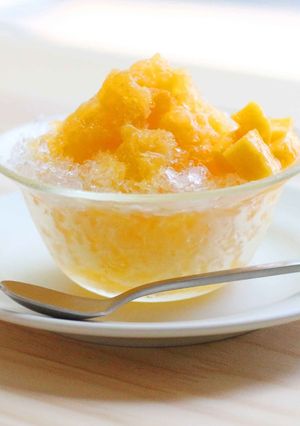 フルーツビネガーかき氷（マンゴー味）-レシピのメイン写真