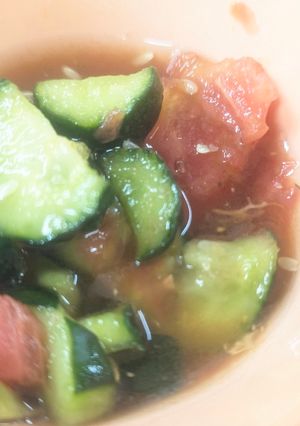 梅シロップと醤油でごくごく飲めるサラダ-レシピのメイン写真