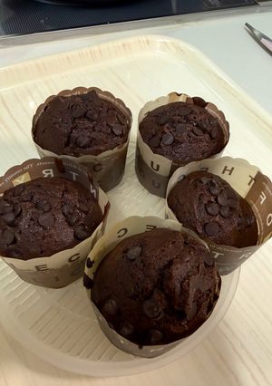 バターも牛乳もなしでチョコチップマフィン-レシピのメイン写真